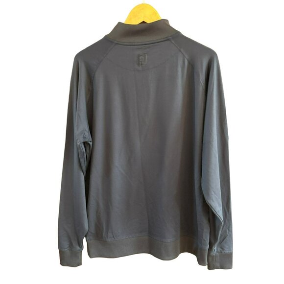 FootJoy Men's Navy Blue 1/4 Zip Pullover Jacket Large Vesper Country Club Golf - Picture 4 of 5